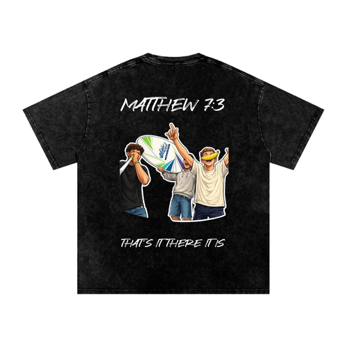 WOTD- Matthew 7:3, Stone Washed T