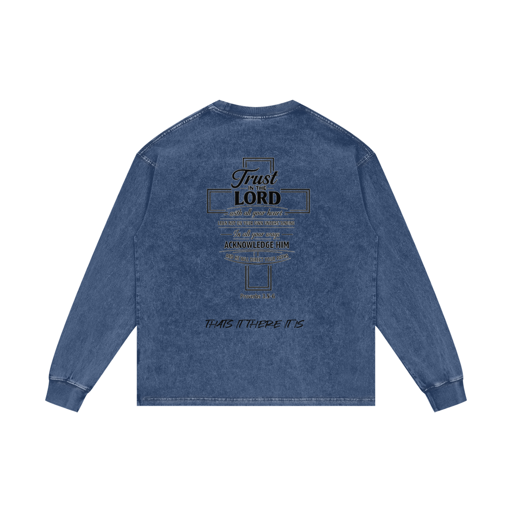 WOTD - Acid Wash Oversize Long Sleeve T-Shirt