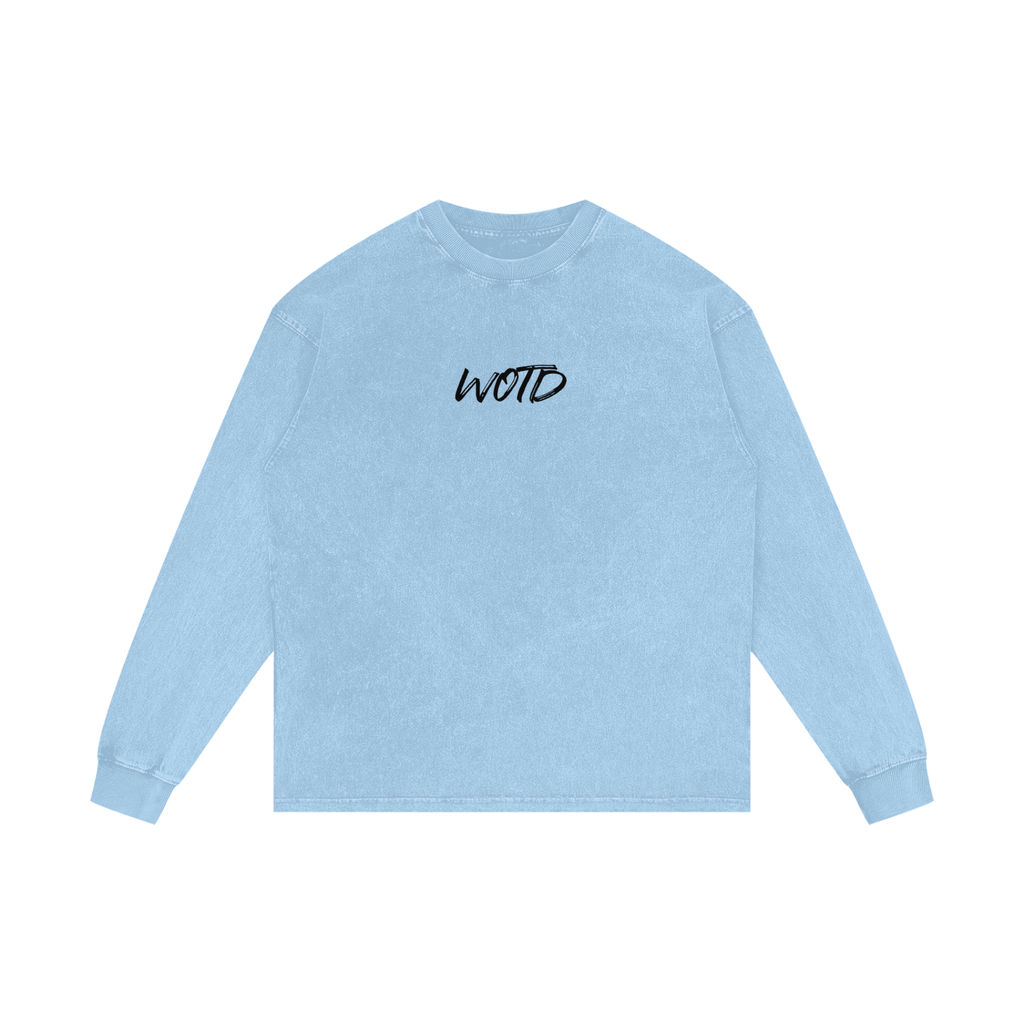 WOTD - Acid Wash Oversize Long Sleeve T-Shirt